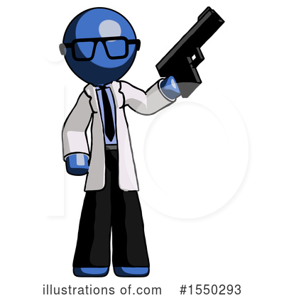Royalty-Free (RF) Blue Design Mascot Clipart Illustration by Leo Blanchette - Stock Sample #1550293