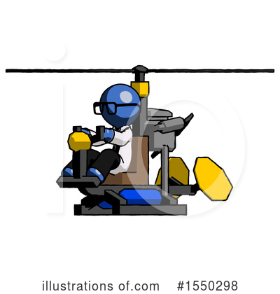 Royalty-Free (RF) Blue Design Mascot Clipart Illustration by Leo Blanchette - Stock Sample #1550298