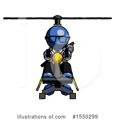 Royalty-Free (RF) Blue Design Mascot Clipart Illustration by Leo Blanchette - Stock Sample #1550299