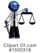 Blue Design Mascot Clipart #1550318 by Leo Blanchette