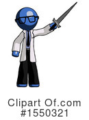 Blue Design Mascot Clipart #1550321 by Leo Blanchette