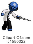 Blue Design Mascot Clipart #1550322 by Leo Blanchette