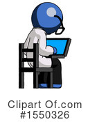 Blue Design Mascot Clipart #1550326 by Leo Blanchette