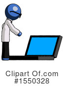 Blue Design Mascot Clipart #1550328 by Leo Blanchette