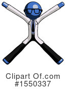 Blue Design Mascot Clipart #1550337 by Leo Blanchette