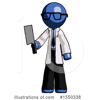 Royalty-Free (RF) Blue Design Mascot Clipart Illustration by Leo Blanchette - Stock Sample #1550338