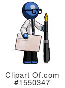 Blue Design Mascot Clipart #1550347 by Leo Blanchette
