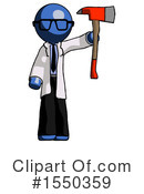 Blue Design Mascot Clipart #1550359 by Leo Blanchette