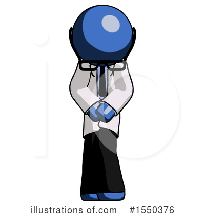 Royalty-Free (RF) Blue Design Mascot Clipart Illustration by Leo Blanchette - Stock Sample #1550376