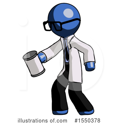 Royalty-Free (RF) Blue Design Mascot Clipart Illustration by Leo Blanchette - Stock Sample #1550378