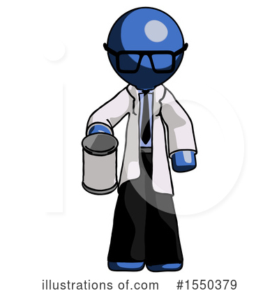 Royalty-Free (RF) Blue Design Mascot Clipart Illustration by Leo Blanchette - Stock Sample #1550379