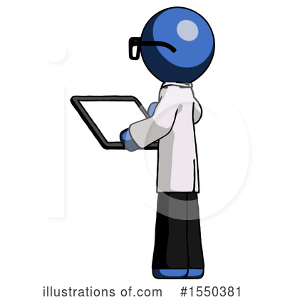 Royalty-Free (RF) Blue Design Mascot Clipart Illustration by Leo Blanchette - Stock Sample #1550381