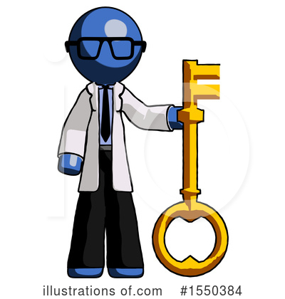 Royalty-Free (RF) Blue Design Mascot Clipart Illustration by Leo Blanchette - Stock Sample #1550384