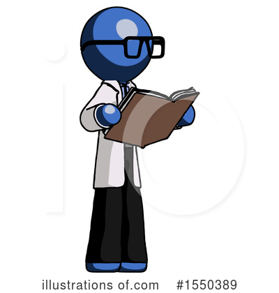 Royalty-Free (RF) Blue Design Mascot Clipart Illustration by Leo Blanchette - Stock Sample #1550389