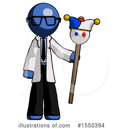Royalty-Free (RF) Blue Design Mascot Clipart Illustration by Leo Blanchette - Stock Sample #1550394