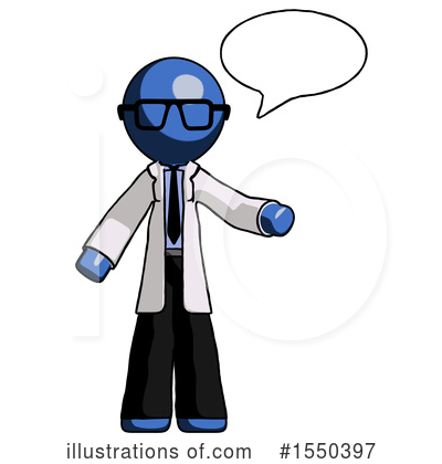 Royalty-Free (RF) Blue Design Mascot Clipart Illustration by Leo Blanchette - Stock Sample #1550397