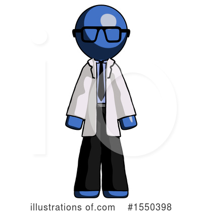 Royalty-Free (RF) Blue Design Mascot Clipart Illustration by Leo Blanchette - Stock Sample #1550398