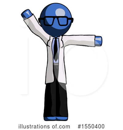 Royalty-Free (RF) Blue Design Mascot Clipart Illustration by Leo Blanchette - Stock Sample #1550400