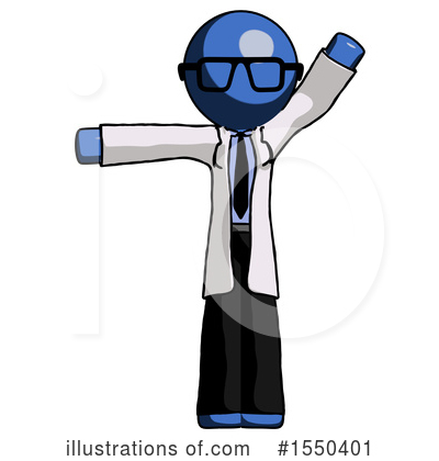 Royalty-Free (RF) Blue Design Mascot Clipart Illustration by Leo Blanchette - Stock Sample #1550401