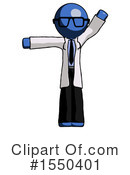 Blue Design Mascot Clipart #1550401 by Leo Blanchette