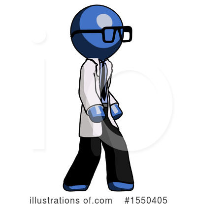 Royalty-Free (RF) Blue Design Mascot Clipart Illustration by Leo Blanchette - Stock Sample #1550405