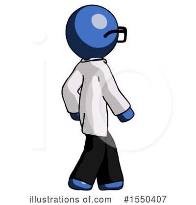 Royalty-Free (RF) Blue Design Mascot Clipart Illustration by Leo Blanchette - Stock Sample #1550407