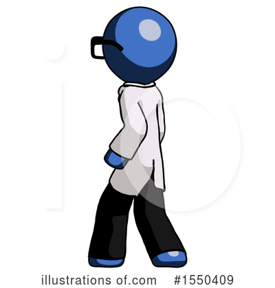 Royalty-Free (RF) Blue Design Mascot Clipart Illustration by Leo Blanchette - Stock Sample #1550409
