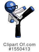 Blue Design Mascot Clipart #1550413 by Leo Blanchette