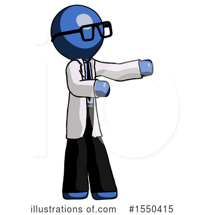 Royalty-Free (RF) Blue Design Mascot Clipart Illustration by Leo Blanchette - Stock Sample #1550415