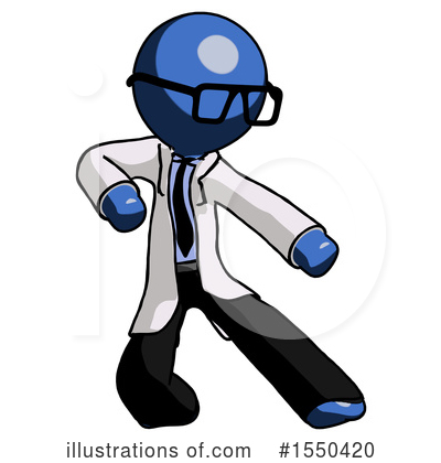 Royalty-Free (RF) Blue Design Mascot Clipart Illustration by Leo Blanchette - Stock Sample #1550420