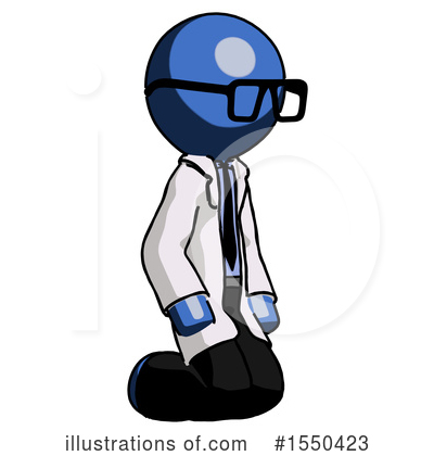 Royalty-Free (RF) Blue Design Mascot Clipart Illustration by Leo Blanchette - Stock Sample #1550423