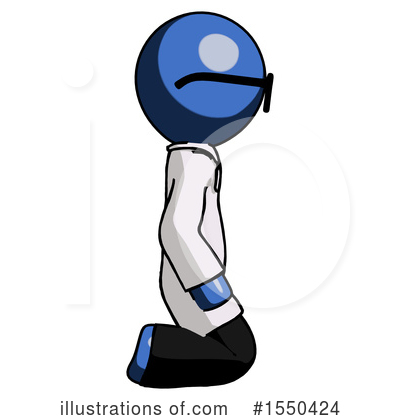 Royalty-Free (RF) Blue Design Mascot Clipart Illustration by Leo Blanchette - Stock Sample #1550424