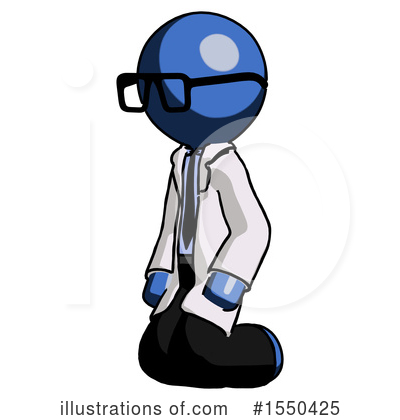 Royalty-Free (RF) Blue Design Mascot Clipart Illustration by Leo Blanchette - Stock Sample #1550425