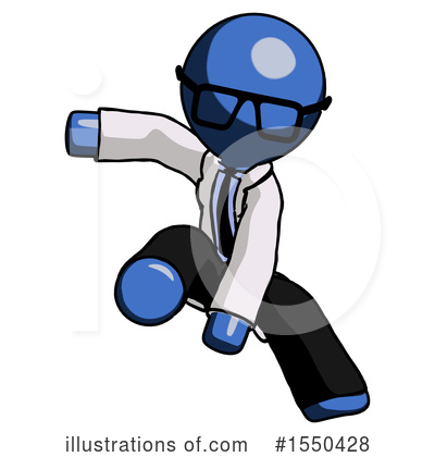 Royalty-Free (RF) Blue Design Mascot Clipart Illustration by Leo Blanchette - Stock Sample #1550428