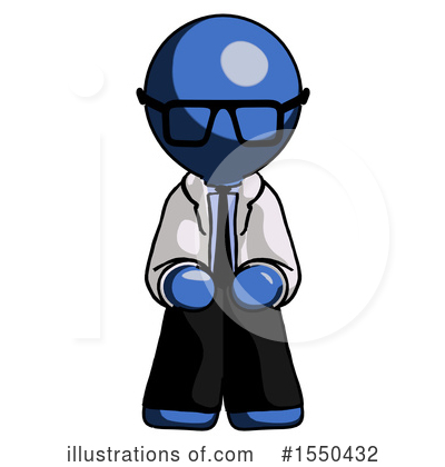 Royalty-Free (RF) Blue Design Mascot Clipart Illustration by Leo Blanchette - Stock Sample #1550432