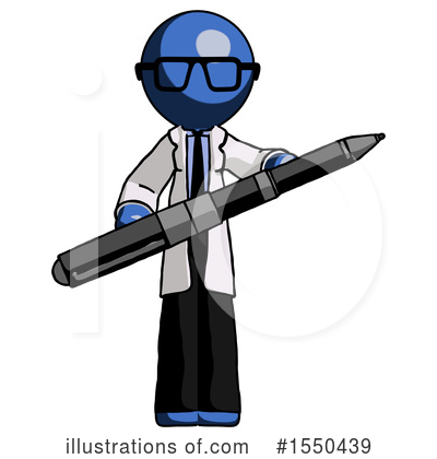 Royalty-Free (RF) Blue Design Mascot Clipart Illustration by Leo Blanchette - Stock Sample #1550439