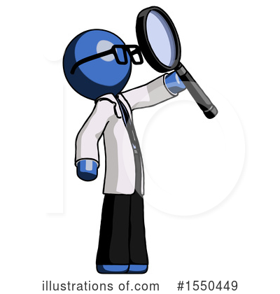 Royalty-Free (RF) Blue Design Mascot Clipart Illustration by Leo Blanchette - Stock Sample #1550449