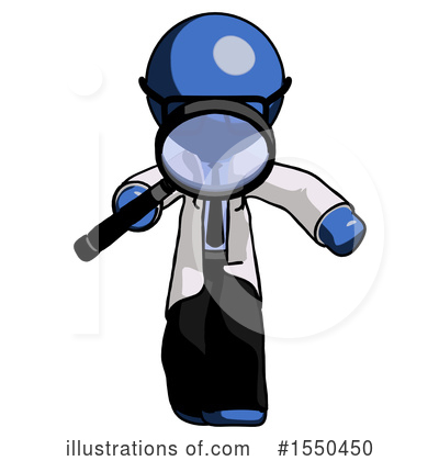 Royalty-Free (RF) Blue Design Mascot Clipart Illustration by Leo Blanchette - Stock Sample #1550450