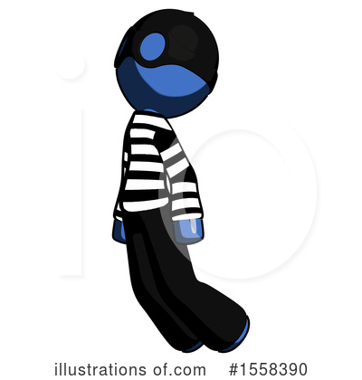 Royalty-Free (RF) Blue Design Mascot Clipart Illustration by Leo Blanchette - Stock Sample #1558390