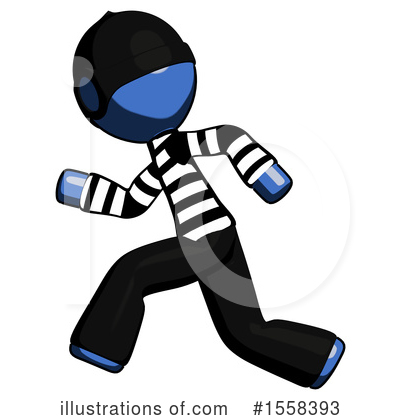 Royalty-Free (RF) Blue Design Mascot Clipart Illustration by Leo Blanchette - Stock Sample #1558393