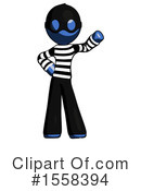 Blue Design Mascot Clipart #1558394 by Leo Blanchette