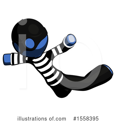 Royalty-Free (RF) Blue Design Mascot Clipart Illustration by Leo Blanchette - Stock Sample #1558395