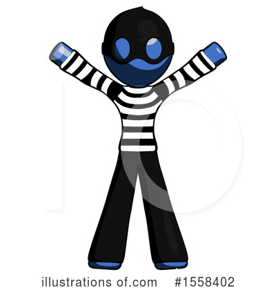 Royalty-Free (RF) Blue Design Mascot Clipart Illustration by Leo Blanchette - Stock Sample #1558402