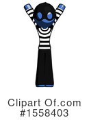 Blue Design Mascot Clipart #1558403 by Leo Blanchette