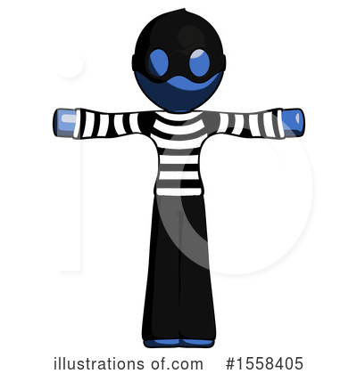 Royalty-Free (RF) Blue Design Mascot Clipart Illustration by Leo Blanchette - Stock Sample #1558405