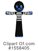 Blue Design Mascot Clipart #1558405 by Leo Blanchette
