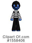 Blue Design Mascot Clipart #1558406 by Leo Blanchette