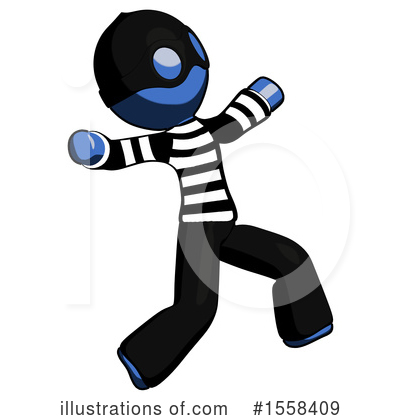 Royalty-Free (RF) Blue Design Mascot Clipart Illustration by Leo Blanchette - Stock Sample #1558409