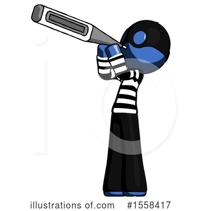 Royalty-Free (RF) Blue Design Mascot Clipart Illustration by Leo Blanchette - Stock Sample #1558417