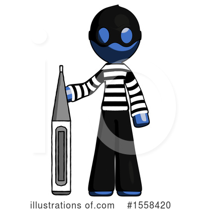 Royalty-Free (RF) Blue Design Mascot Clipart Illustration by Leo Blanchette - Stock Sample #1558420
